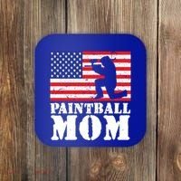 Usa American Distressed Flag Paintball Mom Her Gift Cute Gift Coaster thumb 0