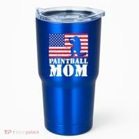 Usa American Distressed Flag Paintball Mom Her Gift Cute Gift Tumbler thumb 0