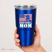 Usa American Distressed Flag Paintball Mom Her Gift Cute Gift Tumbler thumb 2