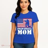 Usa American Distressed Flag Paintball Mom Her Gift Cute Gift Women's T-Shirt thumb 4