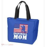 Usa American Distressed Flag Paintball Mom Her Gift Cute Gift Tote Bag thumb 3