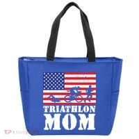 Usa American Distressed Flag Triathlon Mom For Her Gift Tote Bag thumb 0