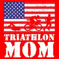 Usa American Distressed Flag Triathlon Mom For Her Gift Santa Hat thumb 1