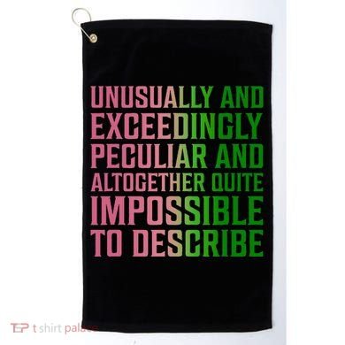 Unusually And Exceedingly Peculiar Golf Towel