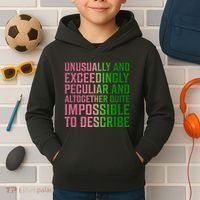 Unusually And Exceedingly Peculiar Kids Hoodie thumb 2