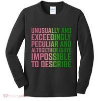 Unusually And Exceedingly Peculiar Kids Long Sleeve Shirt thumb 0
