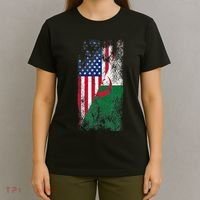 USA Algeria Flags United States of America Algerian T-Shirt thumb 4