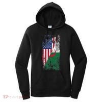 USA Algeria Flags United States of America Algerian Women's Hoodie thumb 0