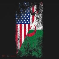 USA Algeria Flags United States of America Algerian Women's Hoodie thumb 2