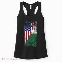 USA Algeria Flags United States of America Algerian Women's Tank Top thumb 0