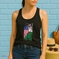 USA Algeria Flags United States of America Algerian Women's Tank Top thumb 2
