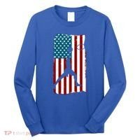 Us American Flag Basketball Patriotic Athlete Print Gift Long Sleeve Shirt thumb 0