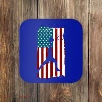 Us American Flag Basketball Patriotic Athlete Print Gift Coaster thumb 0