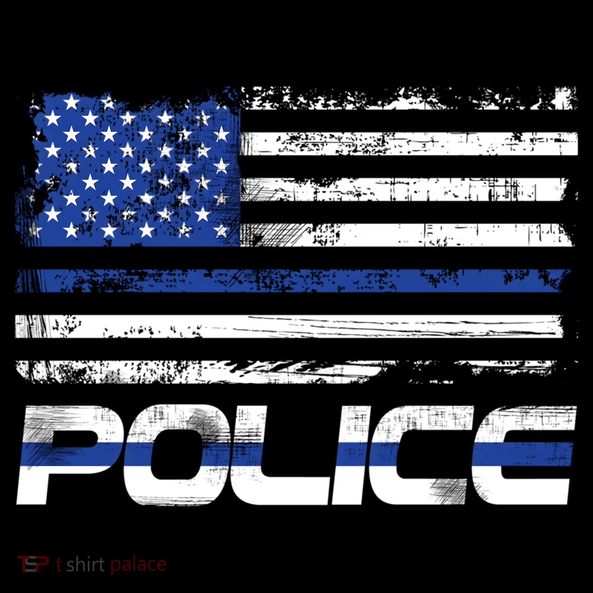 Usa American Flag Thin Blue Line Police Gift Coffee Mug