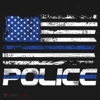 Usa American Flag Thin Blue Line Police Gift Women's Hoodie thumb 2