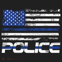 Usa American Flag Thin Blue Line Police Gift Hat thumb 2