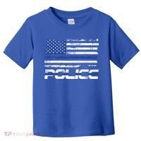 Usa American Flag Thin Blue Line Police Gift Toddler T-Shirt thumb 0