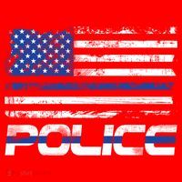 Usa American Flag Thin Blue Line Police Gift Santa Hat thumb 1