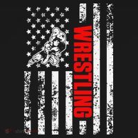 US American Flag Sports Patriotic Wrestling  Women's Hoodie thumb 2