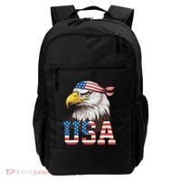 Usa American Flag Women Bald Eagle Patriotic Backpack thumb 0