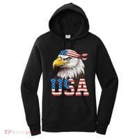 Usa American Flag Women Bald Eagle Patriotic Women's Hoodie thumb 0