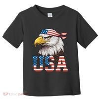 Usa American Flag Women Bald Eagle Patriotic Toddler T-Shirt thumb 0