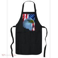 USA American Flag Eagle Distressed Style Apron thumb 0