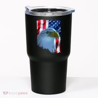 USA American Flag Eagle Distressed Style Tumbler thumb 0