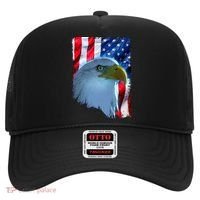 USA American Flag Eagle Distressed Style Hat thumb 0