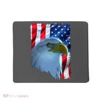 USA American Flag Eagle Distressed Style Mousepad thumb 0