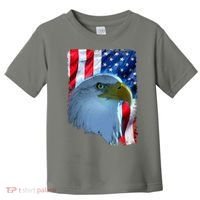 USA American Flag Eagle Distressed Style Toddler T-Shirt thumb 0