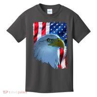 USA American Flag Eagle Distressed Style Kids T-Shirt thumb 0