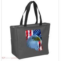 USA American Flag Eagle Distressed Style Tote Bag thumb 2
