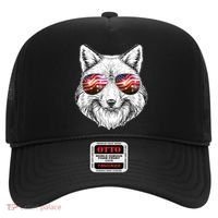 USA American Flag Fireworks Fox Hat thumb 0
