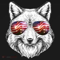 USA American Flag Fireworks Fox Toddler Hoodie thumb 2