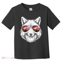 USA American Flag Fireworks Fox Toddler T-Shirt thumb 0
