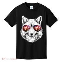 USA American Flag Fireworks Fox Kids T-Shirt thumb 0