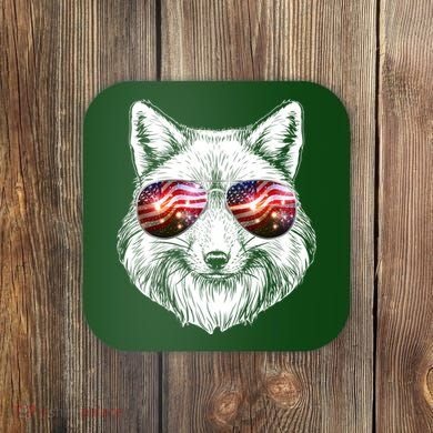 USA American Flag Fireworks Fox Coaster