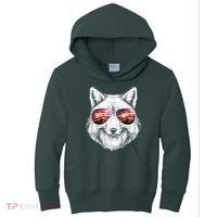 USA American Flag Fireworks Fox Kids Hoodie thumb 0