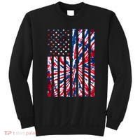 USA American Flag Red White Blue Tie Dye Sweatshirt thumb 0