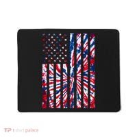 USA American Flag Red White Blue Tie Dye Mousepad thumb 0