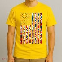 USA American Flag Red White Blue Tie Dye T-Shirt thumb 3