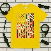 USA American Flag Red White Blue Tie Dye T-Shirt thumb 5