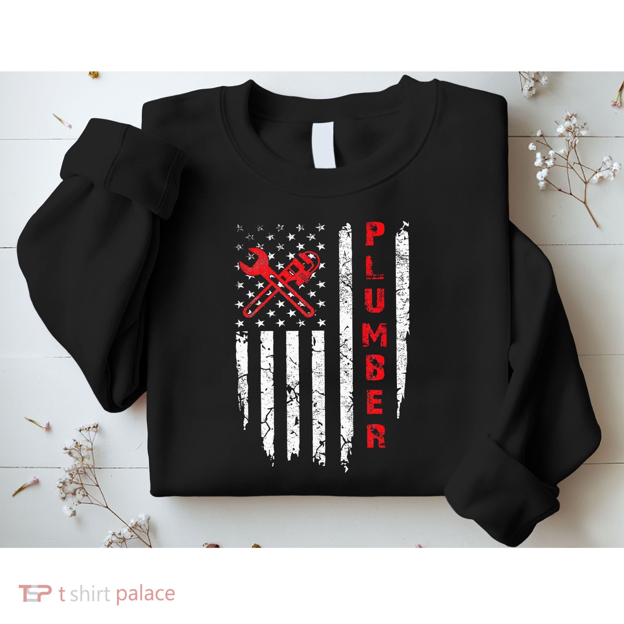 Usa American Flag Plumber Women Plumbers Patriotic Sweatshirt