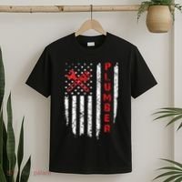 Usa American Flag Plumber Women Plumbers Patriotic T-Shirt thumb 2