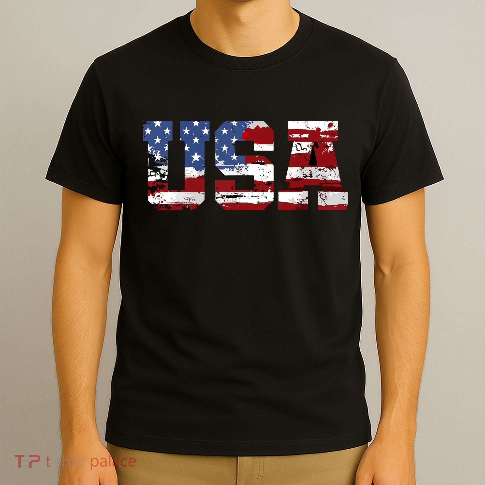 USA American Flag United States US Patriotic T-Shirt