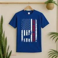 Usa American Flag Whitegreat Gifttailed Deer Best Buckin Dad Ever Gift T-Shirt thumb 2