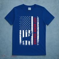 Usa American Flag Whitegreat Gifttailed Deer Best Buckin Dad Ever Gift T-Shirt thumb 5