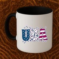 USA American Flag Celebration Coffee Mug thumb 2