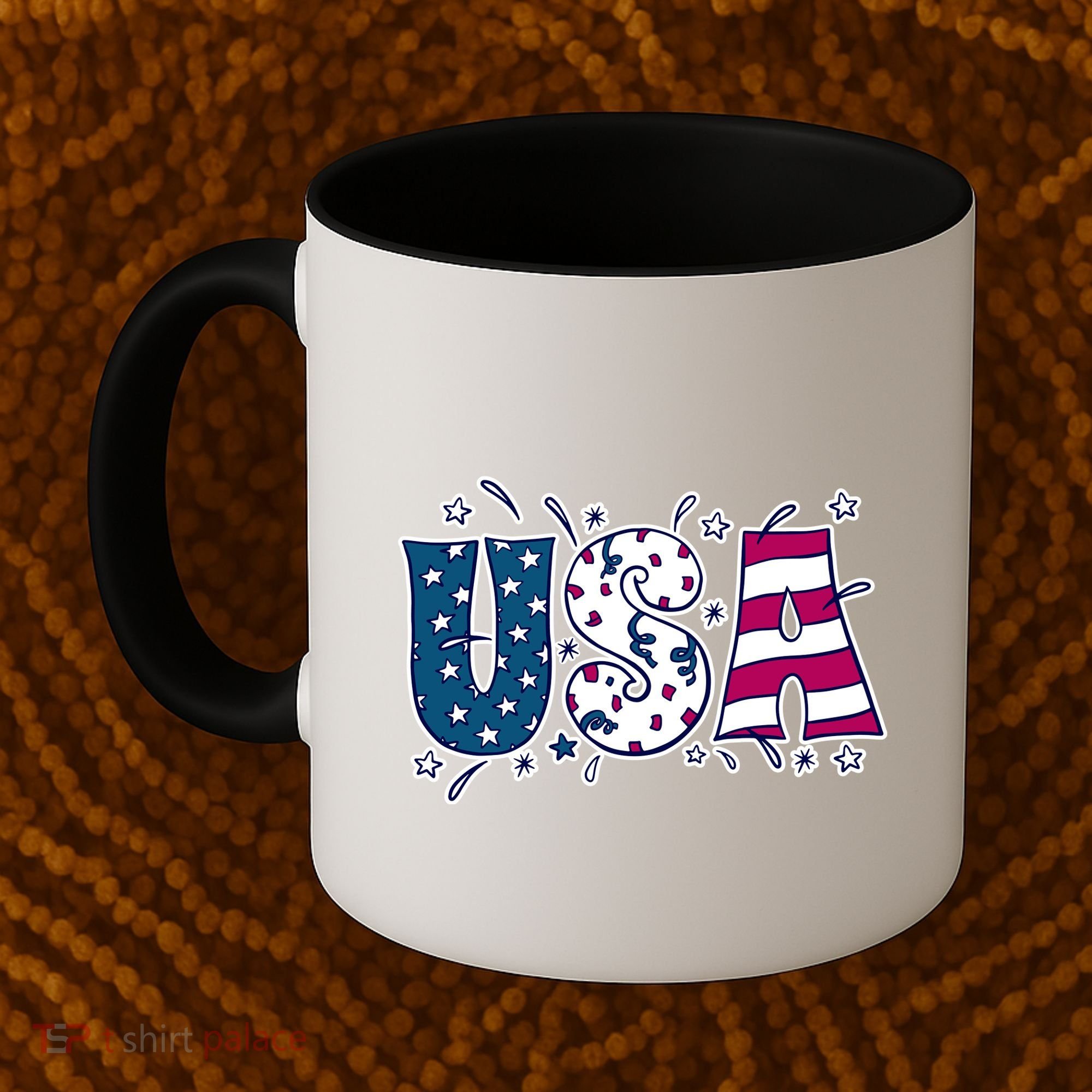 USA American Flag Celebration Coffee Mug